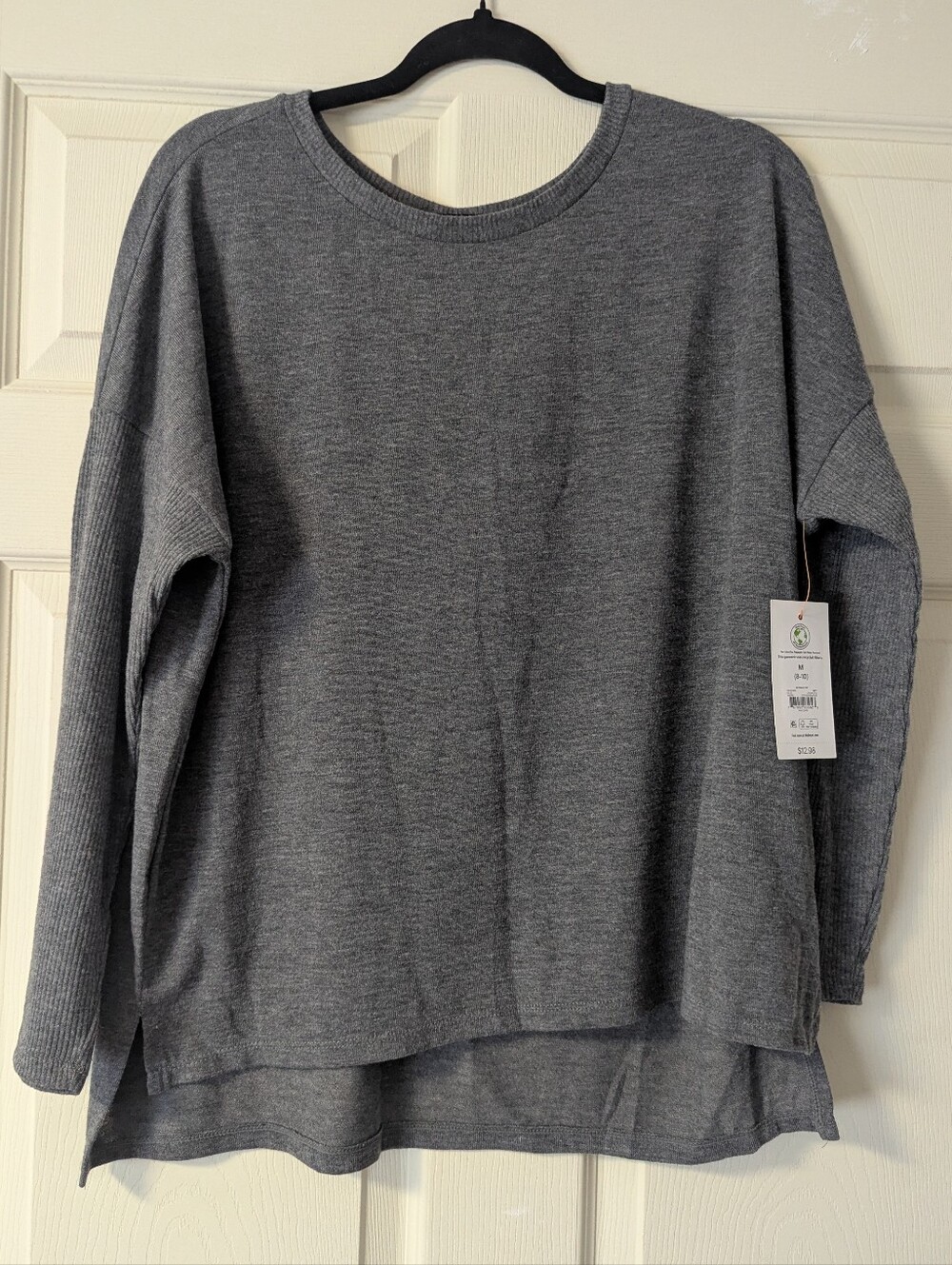 3/$15 🥳 NWT Joyspun Doleman Ribbed Sleeve Split Hem Jersey Like Long Sleeve